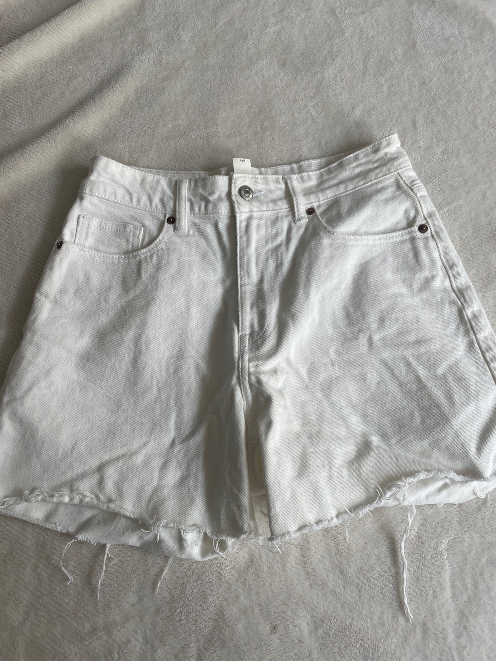 H&M White Denim Shorts
